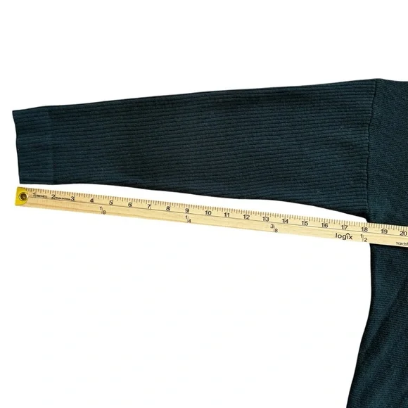 Pendleton Women’s Forest Green 100% Cashmere Knit Sweater with Cowl Neck - Picture 6 of 10